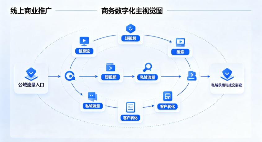 津市市线上商业推广怎么做？全域流量闭环搭建与低成本转化实战指南